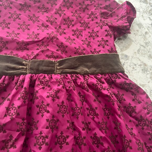 American Girl plum holiday dress sz 6 - Picture 2 of 7
